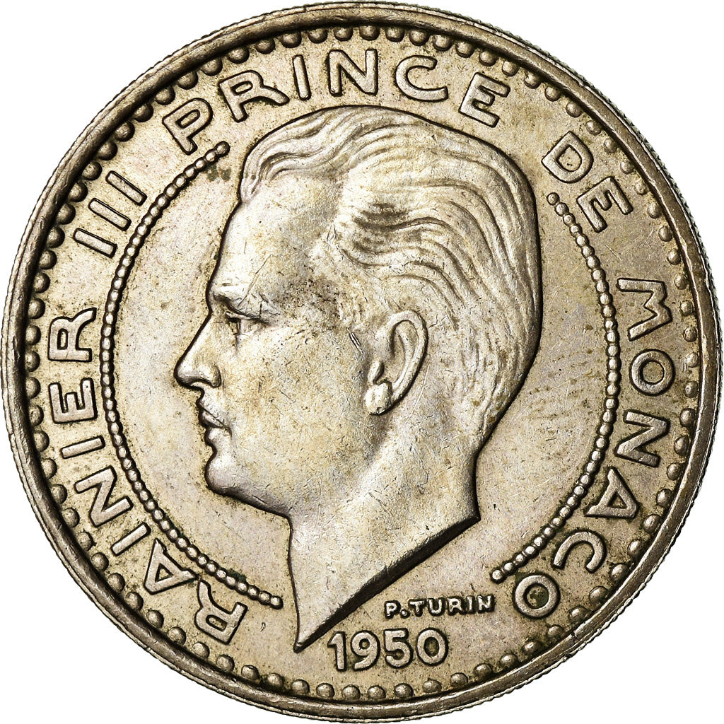 Moneta, Monaco, Rainier III, 100 Francs, Cent, 1950, SPL-, Rame-nichel, KM:133