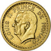 Coin, Monaco, 2 Francs, Undated (1943), Poissy, AU(55-58), Cupro-Aluminium