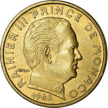 Coin, Monaco, Rainier III, 50 Centimes, 1962, EF(40-45), Aluminum-Bronze