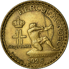 Monnaie, Monaco, Louis II, Franc, 1926, Poissy, TTB, Aluminum-Bronze