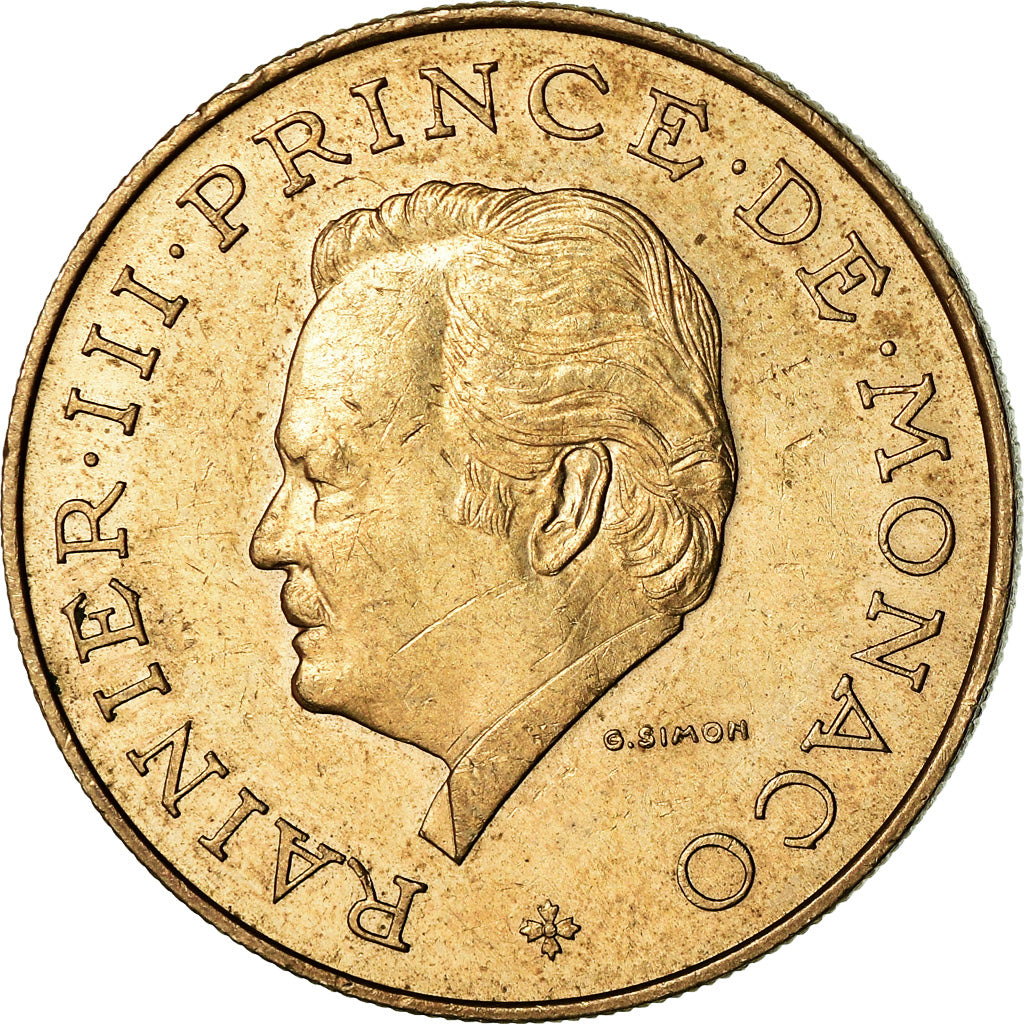 Coin, Monaco, Rainier III, 10 Francs, 1982, EF(40-45), Copper-Nickel-Aluminum