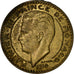 Coin, Monaco, Rainier III, 20 Francs, Vingt, 1950, VF(20-25), Aluminum-Bronze