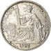 Moeda, INDOCHINA FRANCESA, 20 Cents, 1928, Paris, EF(40-45), Prata, KM:17.1