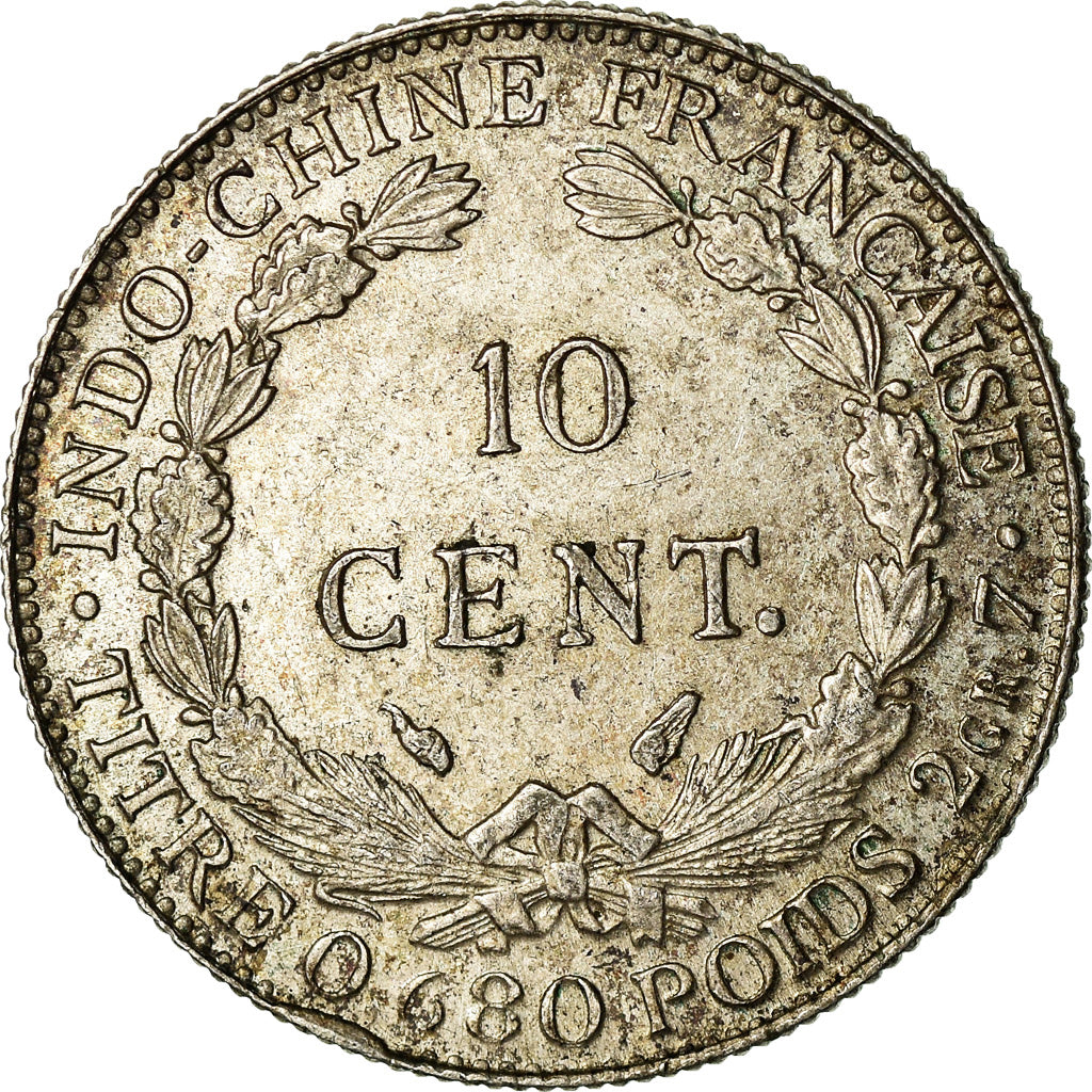 Moneta, INDOCINA FRANCESE, 10 Cents, 1937, Paris, BB+, Argento, KM:16.2