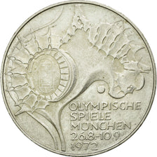 Coin, GERMANY - FEDERAL REPUBLIC, 10 Mark, 1972, Stuttgart, MS(60-62), Silver