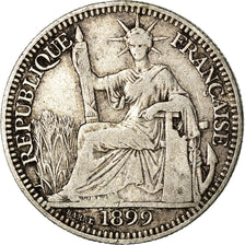 Coin, FRENCH INDO-CHINA, 20 Cents, 1899, Paris, VF(30-35), Silver, KM:10