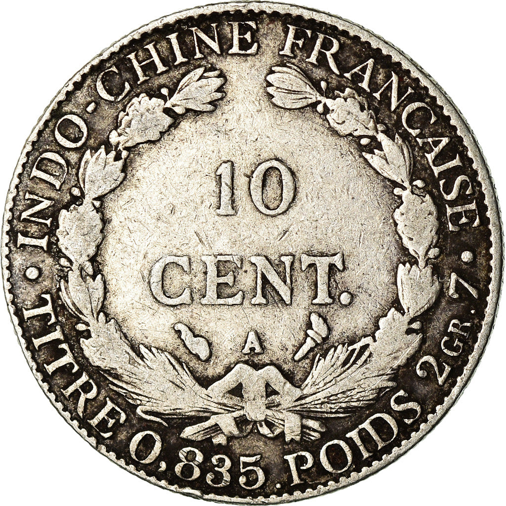 Coin, FRENCH INDO-CHINA, 20 Cents, 1899, Paris, VF(30-35), Silver, KM:10