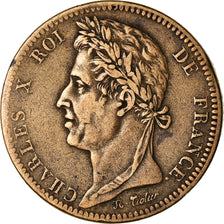 Monnaie, Colonies françaises, Charles X, 10 Centimes, 1825, Paris, TTB, Bronze