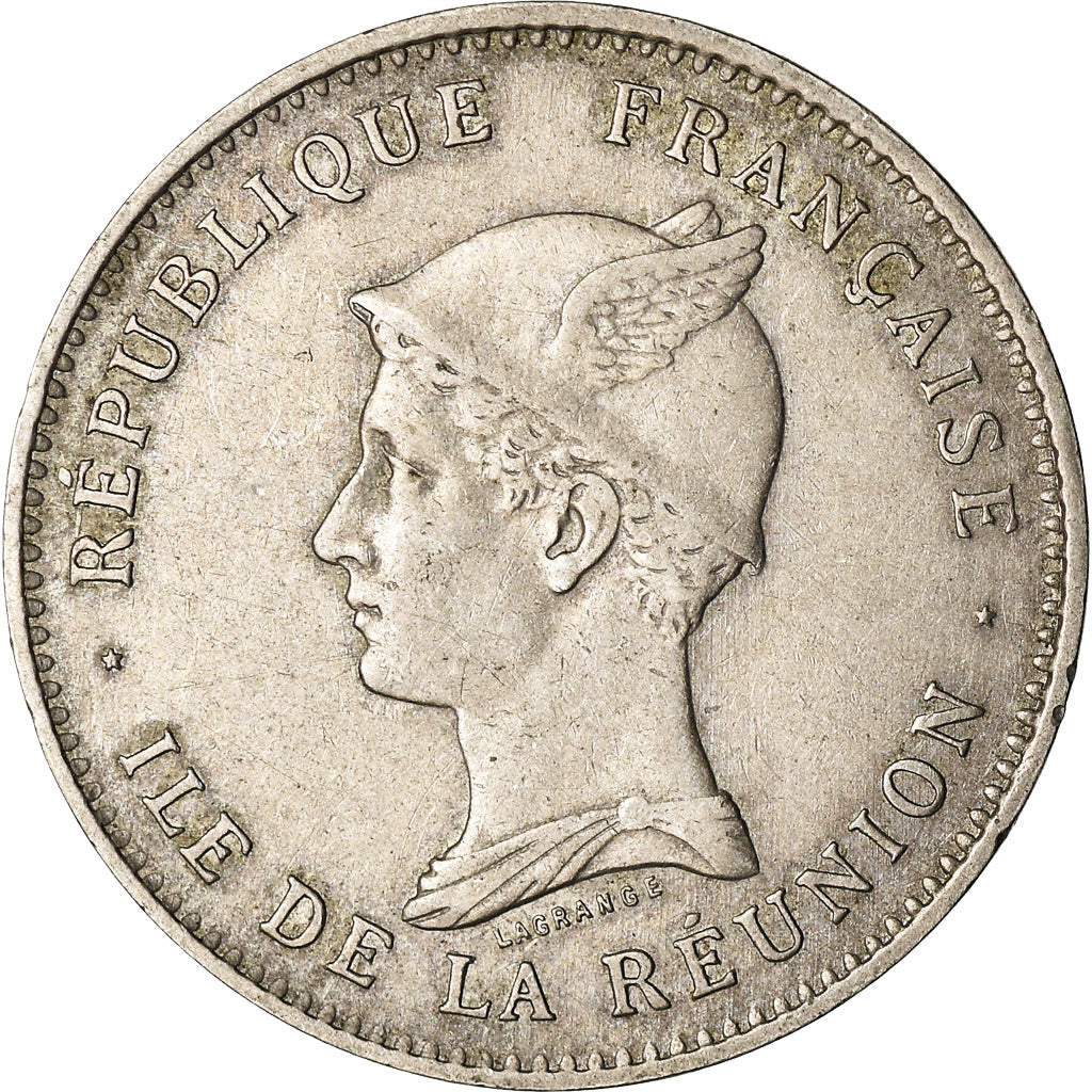 Coin, Réunion, 50 Centimes, 1896, EF(40-45), Copper-nickel, KM:4