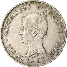Coin, Réunion, 50 Centimes, 1896, EF(40-45), Copper-nickel, KM:4