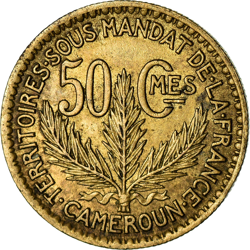 Coin, Cameroon, 50 Centimes, 1926, Paris, EF(40-45), Aluminum-Bronze, KM:1
