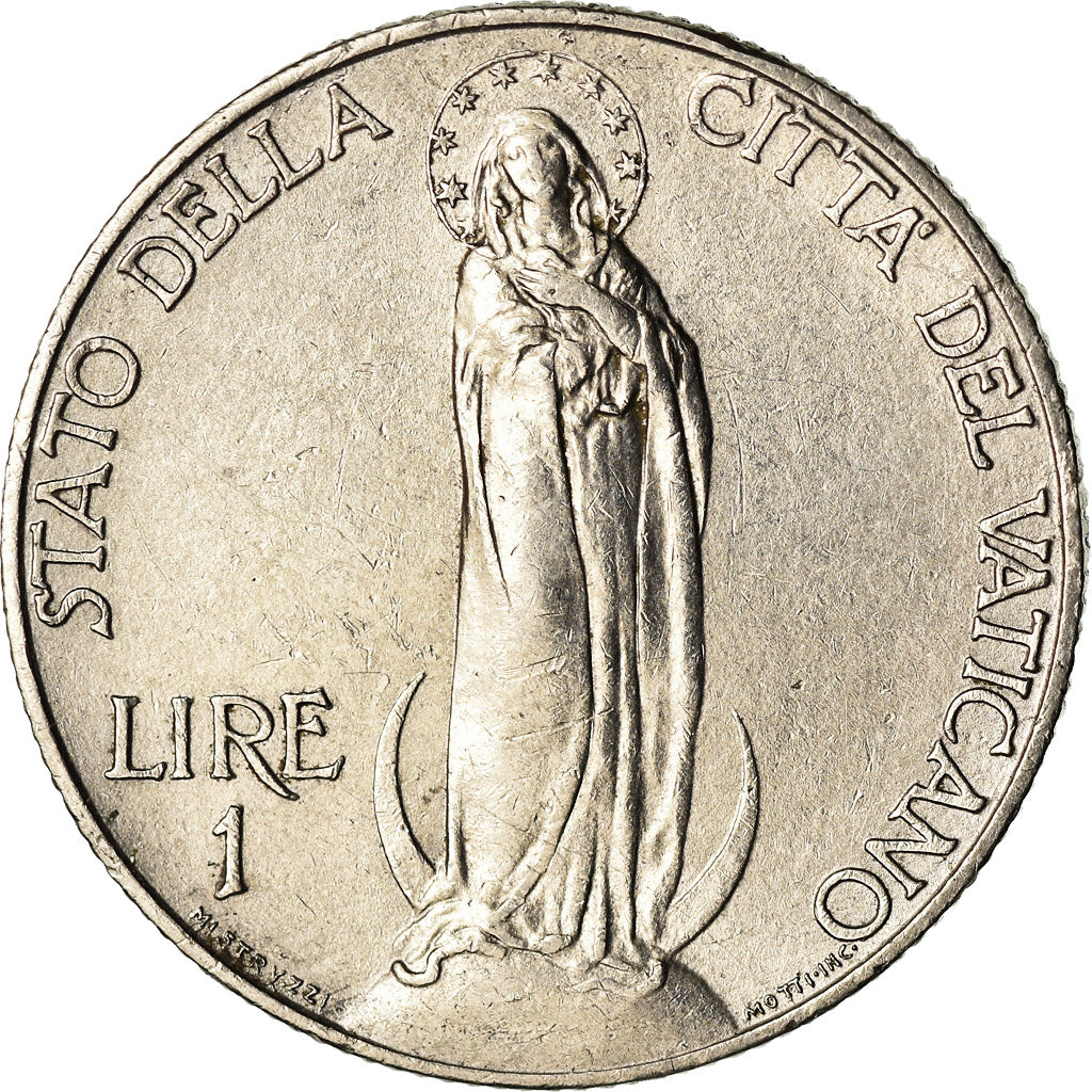 Coin, VATICAN CITY, Pius XI, Lira, 1934, EF(40-45), Nickel, KM:5
