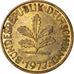 Moneta, Niemcy - RFN, 10 Pfennig, 1977, Karlsruhe, VF(30-35), Mosiądz powlekany