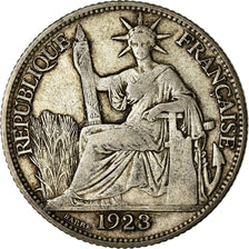 Coin, FRENCH INDO-CHINA, 20 Cents, 1923, Paris, VF(20-25), Silver, KM:17.1