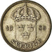 Coin, Sweden, Gustaf V, 50 Öre, 1938, EF(40-45), Silver, KM:788