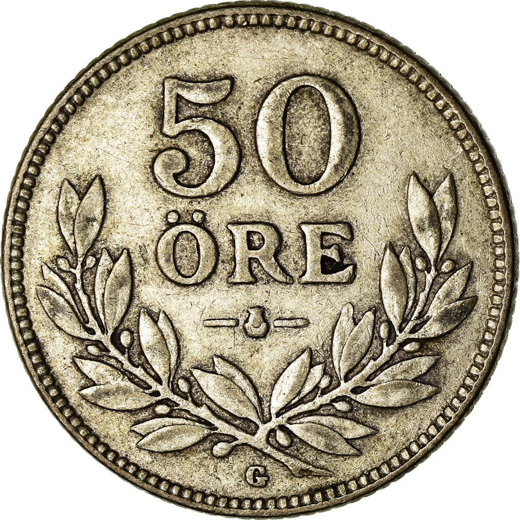 Coin, Sweden, Gustaf V, 50 Öre, 1938, EF(40-45), Silver, KM:788