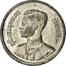 Coin, Thailand, Rama IX, 10 Satang, 1950, EF(40-45), Aluminum-Bronze, KM:73a