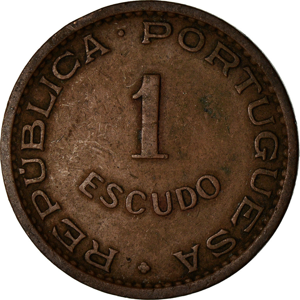 Moneda, Mozambique, Escudo, 1957, MBC, Bronce, KM:82