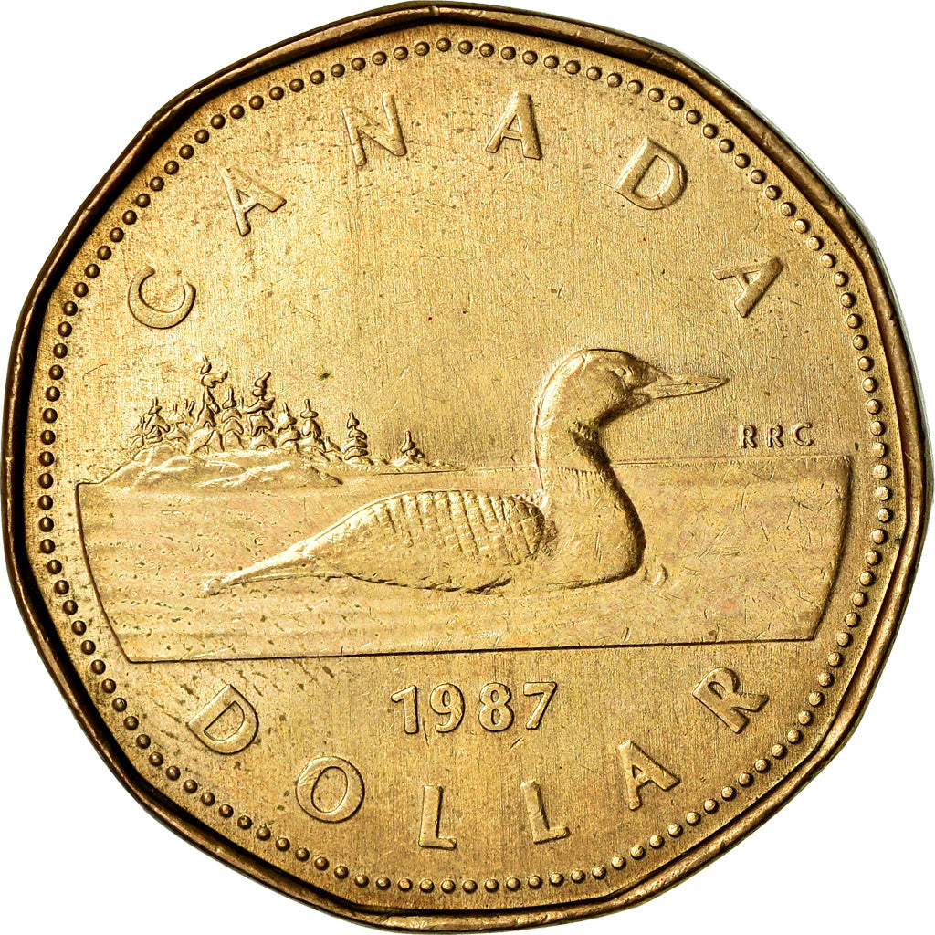 Coin, Canada, Elizabeth II, Dollar, 1987, Royal Canadian Mint, Ottawa