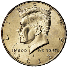 Coin, United States, Kennedy Half Dollar, Half Dollar, 2013, U.S. Mint