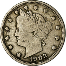 Münze, Vereinigte Staaten, Liberty Nickel, 5 Cents, 1903, U.S. Mint