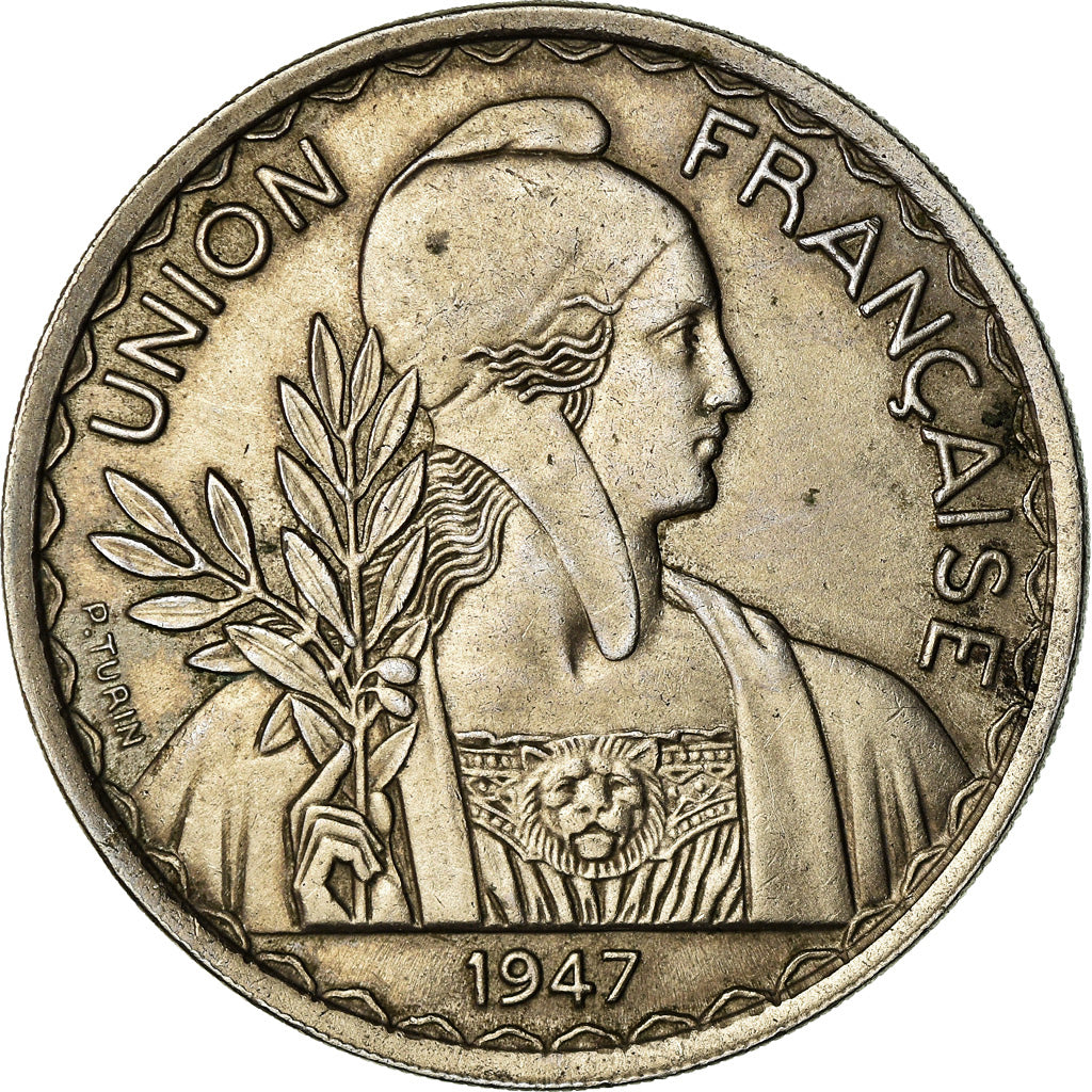 Coin, FRENCH INDO-CHINA, Piastre, 1947, Paris, EF(40-45), Copper-nickel