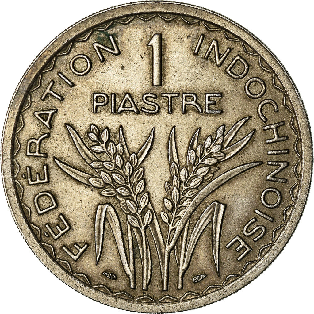 Coin, FRENCH INDO-CHINA, Piastre, 1947, Paris, EF(40-45), Copper-nickel