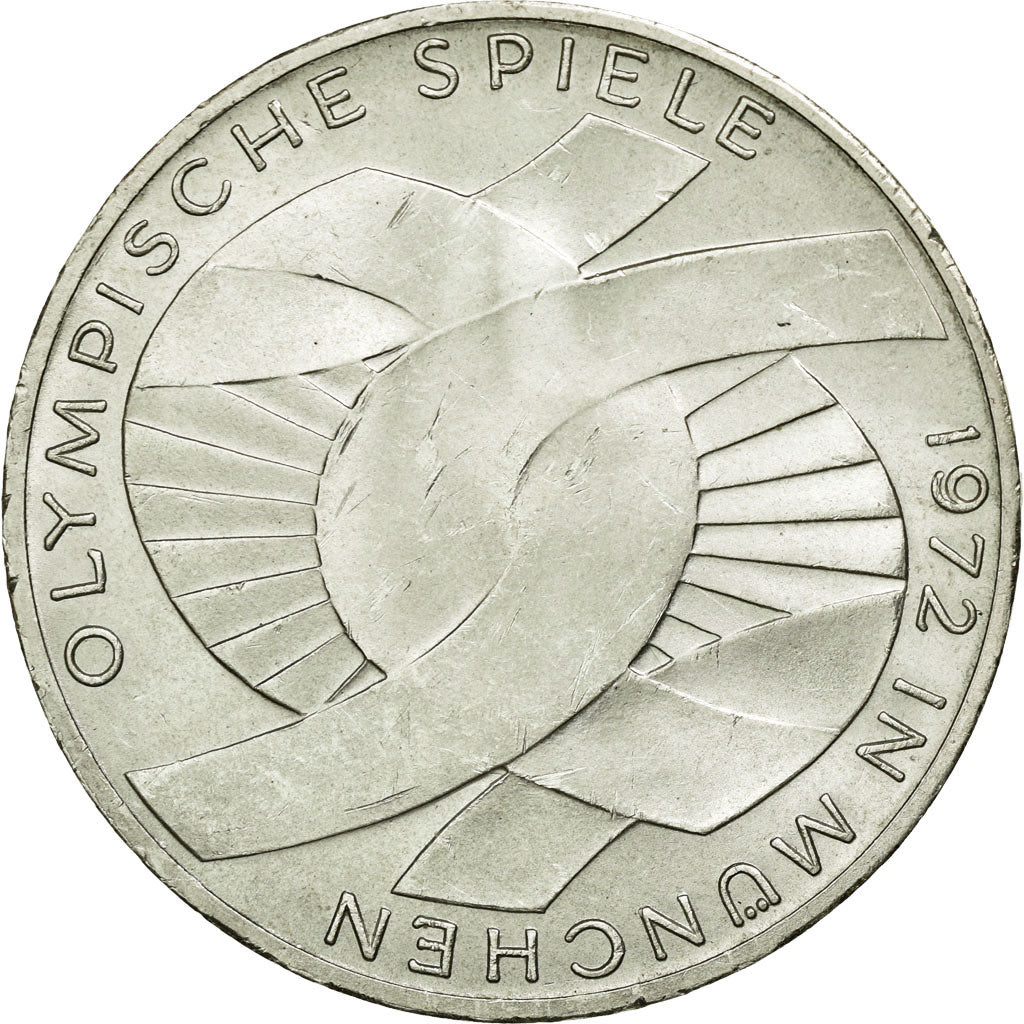 Coin, GERMANY - FEDERAL REPUBLIC, 10 Mark, 1972, Munich, MS(60-62), Silver
