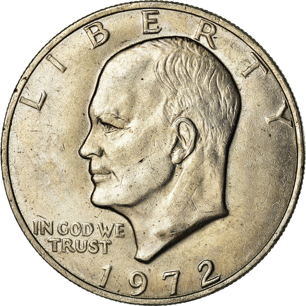 Coin, United States, Eisenhower Dollar, Dollar, 1972, U.S. Mint, Philadelphia
