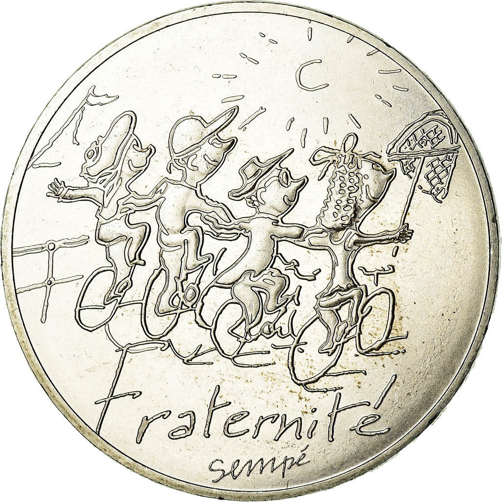 Frankreich, 10 Euro, Fraternité Eté Sempé, 2014, UNZ, Silber
