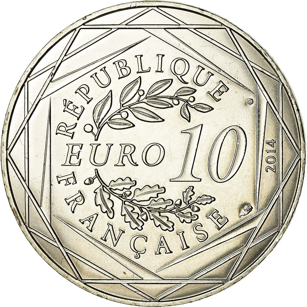 Frankreich, 10 Euro, Fraternité Eté Sempé, 2014, UNZ, Silber