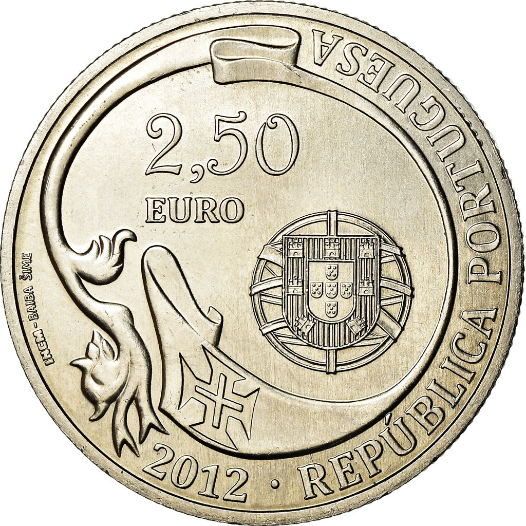 Portogallo, 2-1/2 Euro, 2012, SPL-, Rame-nichel, KM:New