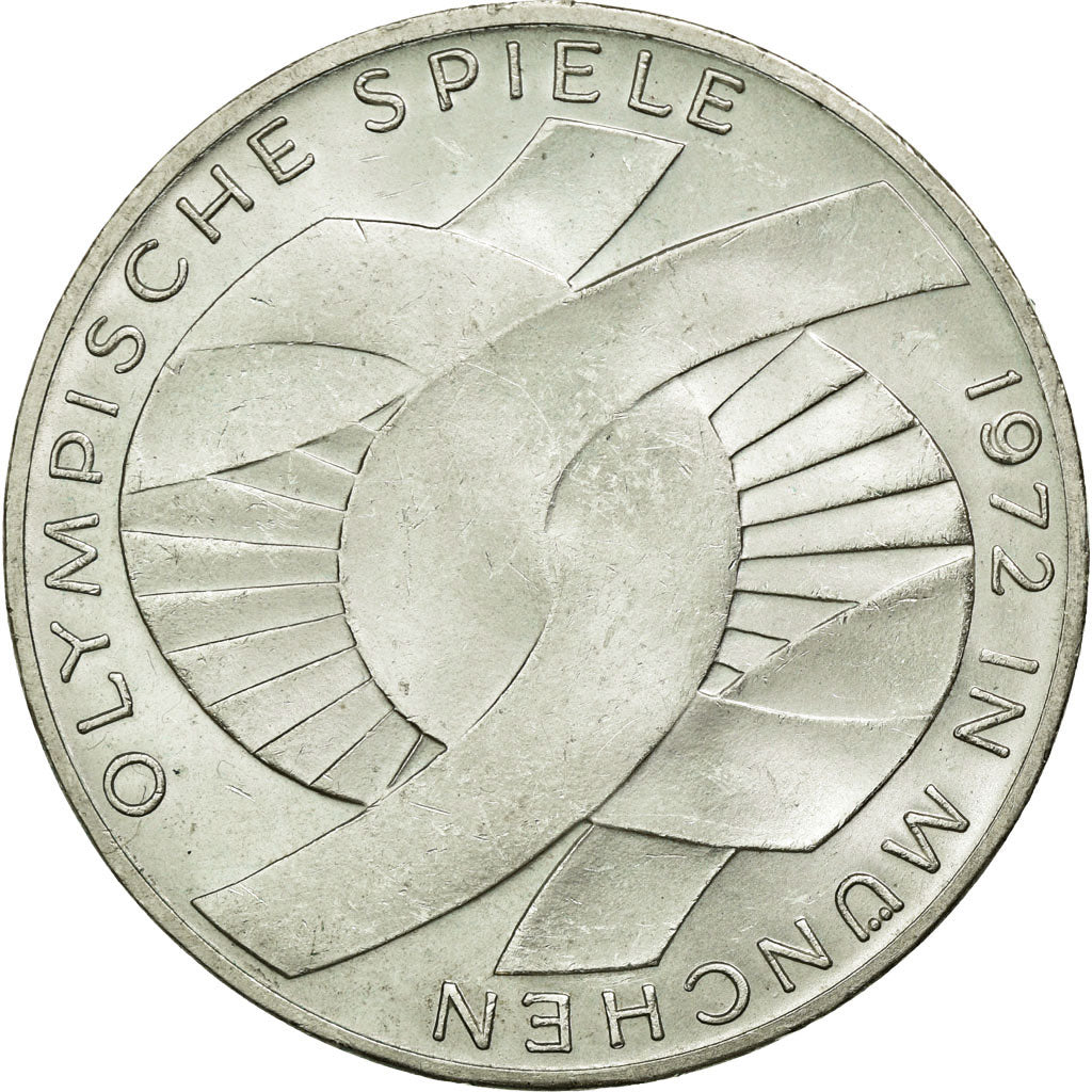 Coin, GERMANY - FEDERAL REPUBLIC, 10 Mark, 1972, Munich, MS(60-62), Silver