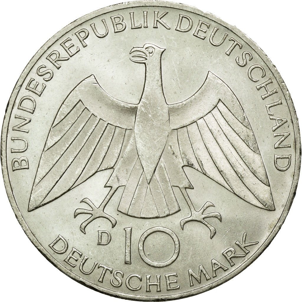 Coin, GERMANY - FEDERAL REPUBLIC, 10 Mark, 1972, Munich, MS(60-62), Silver