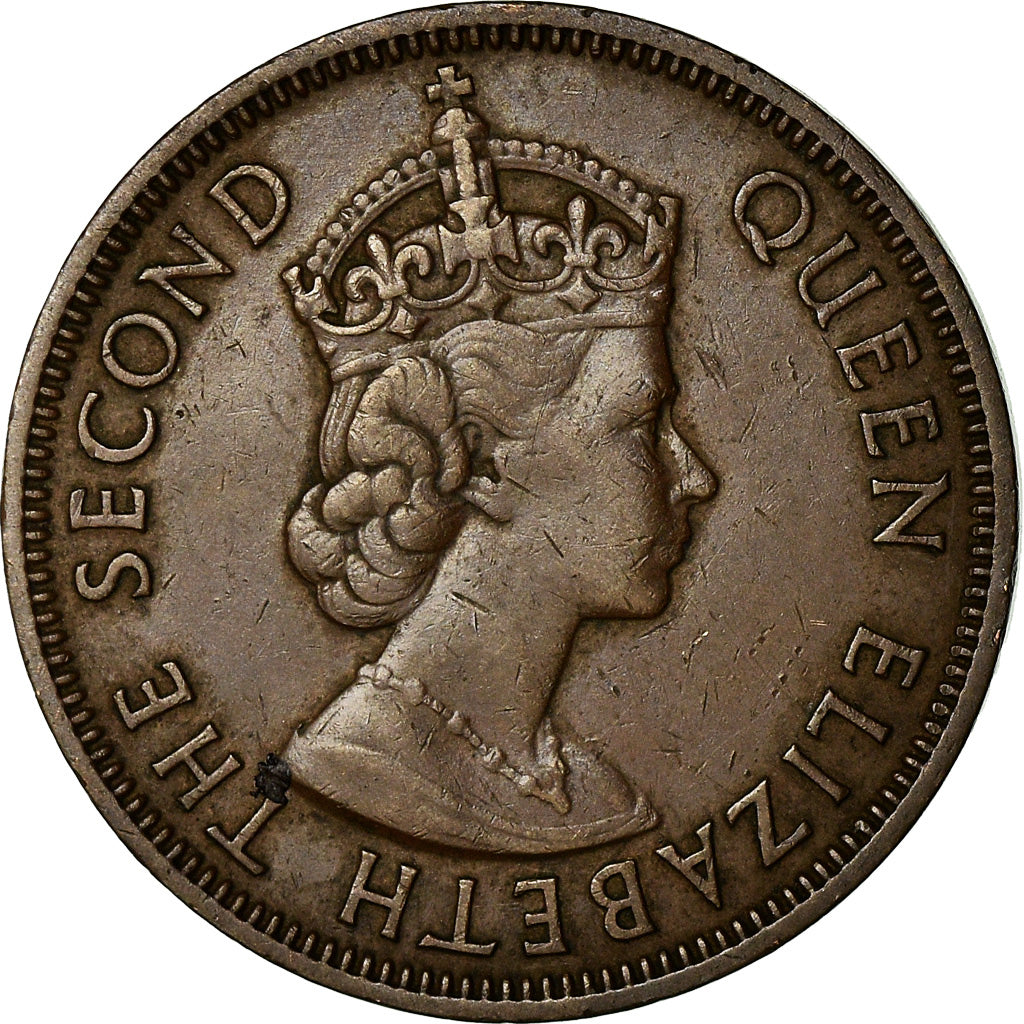 Moneta, Cipro, 5 Mils, 1955, BB+, Bronzo, KM:34