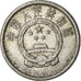 Coin, CHINA, PEOPLE'S REPUBLIC, 2 Fen, 1976, VF(30-35), Aluminum, KM:2