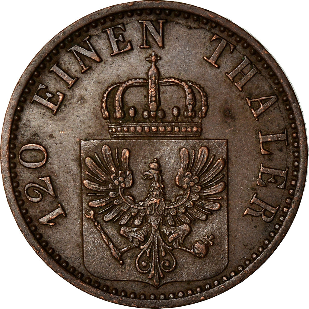 Coin, German States, PRUSSIA, Wilhelm I, 3 Pfennig, 1870, Berlin, AU(50-53)