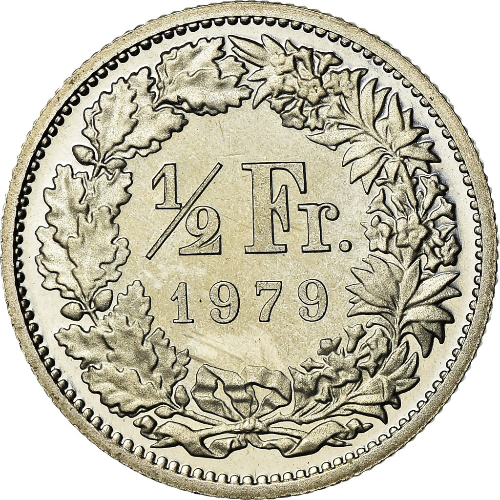 Monnaie, Suisse, 1/2 Franc, 1979, BE, FDC, Copper-nickel