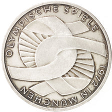 Coin, GERMANY - FEDERAL REPUBLIC, 10 Mark, 1972, Stuttgart, AU(55-58), Silver