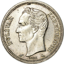 Coin, Venezuela, Bolivar, 1965, AU(50-53), Silver, KM:37a