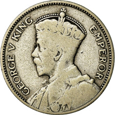 Coin, New Zealand, George V, Shilling, 1933, VF(20-25), Silver, KM:3