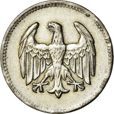 Coin, GERMANY, WEIMAR REPUBLIC, Mark, 1924, Berlin, EF(40-45), Silver, KM:42