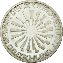 Coin, GERMANY - FEDERAL REPUBLIC, 10 Mark, 1972, Stuttgart, MS(60-62), Silver
