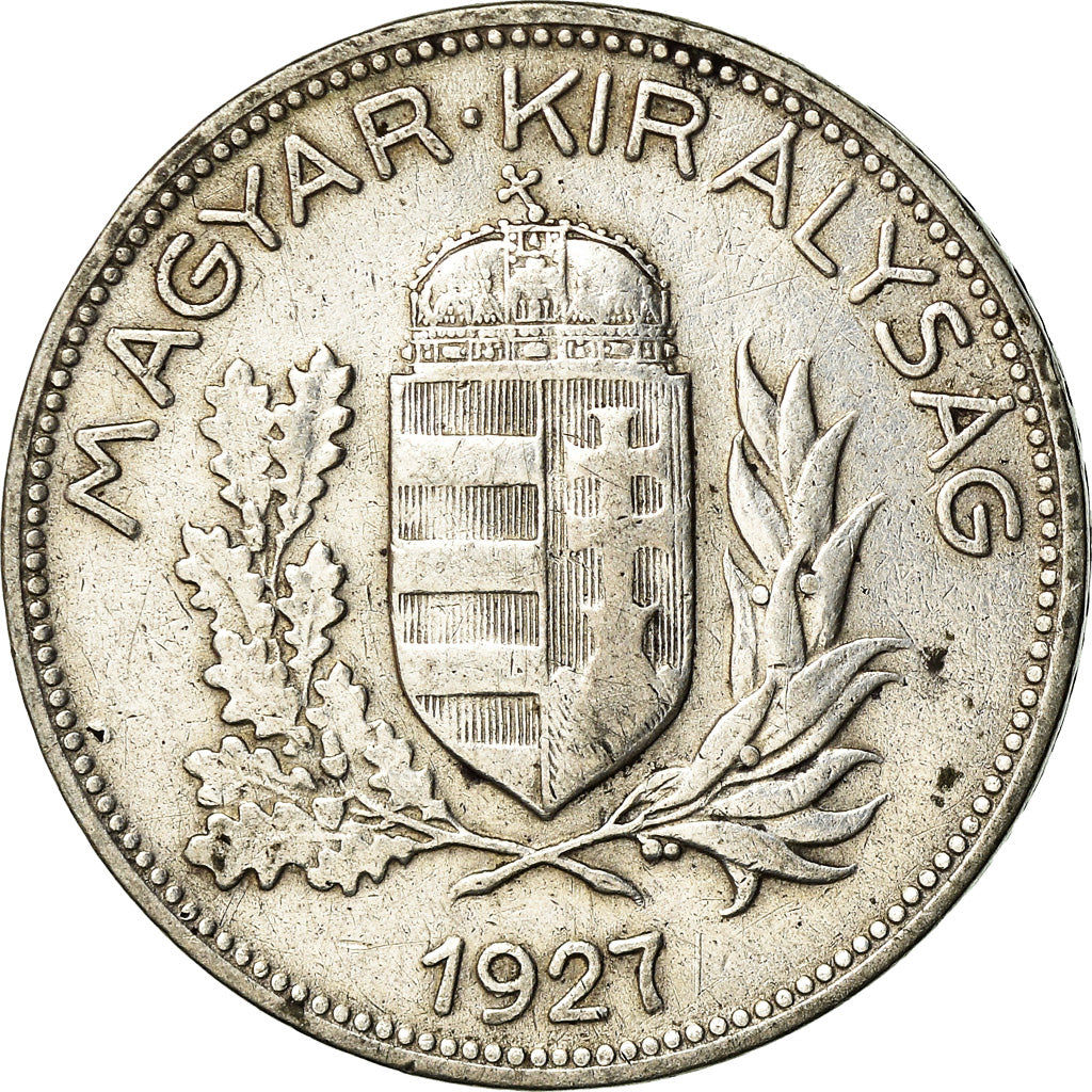 Coin, Hungary, Pengo, 1927, Budapest, EF(40-45), Silver, KM:510
