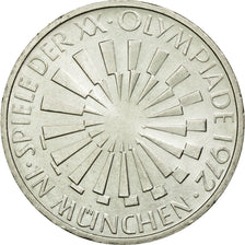 Coin, GERMANY - FEDERAL REPUBLIC, 10 Mark, 1972, Stuttgart, MS(60-62), Silver