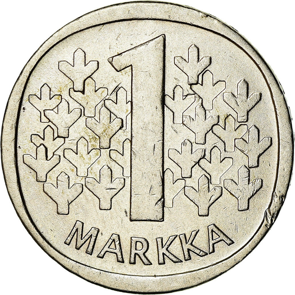 Coin, Finland, Markka, 1966, EF(40-45), Silver, KM:49
