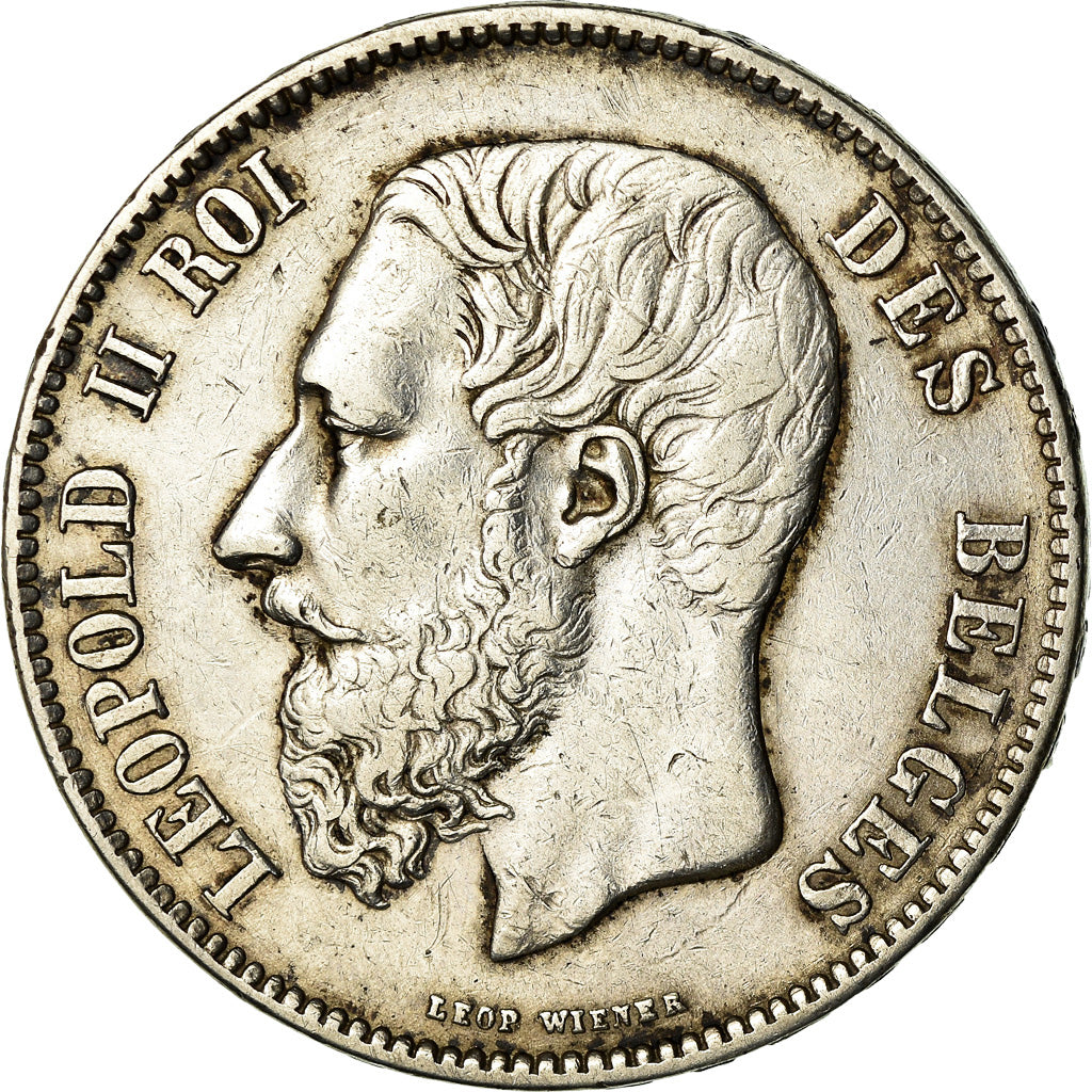 Monnaie, Belgique, Leopold II, 5 Francs, 5 Frank, 1870, TTB+, Argent, KM:24