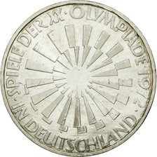 Coin, GERMANY - FEDERAL REPUBLIC, 10 Mark, 1972, Karlsruhe, MS(60-62), Silver