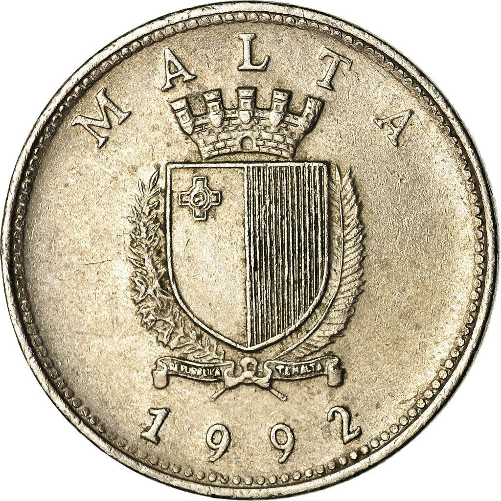 Moneta, Malta, 10 Cents, 1992, British Royal Mint, MB+, Rame-nichel, KM:96