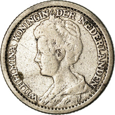 Coin, Netherlands, Wilhelmina I, 25 Cents, 1919, VF(30-35), Silver, KM:146